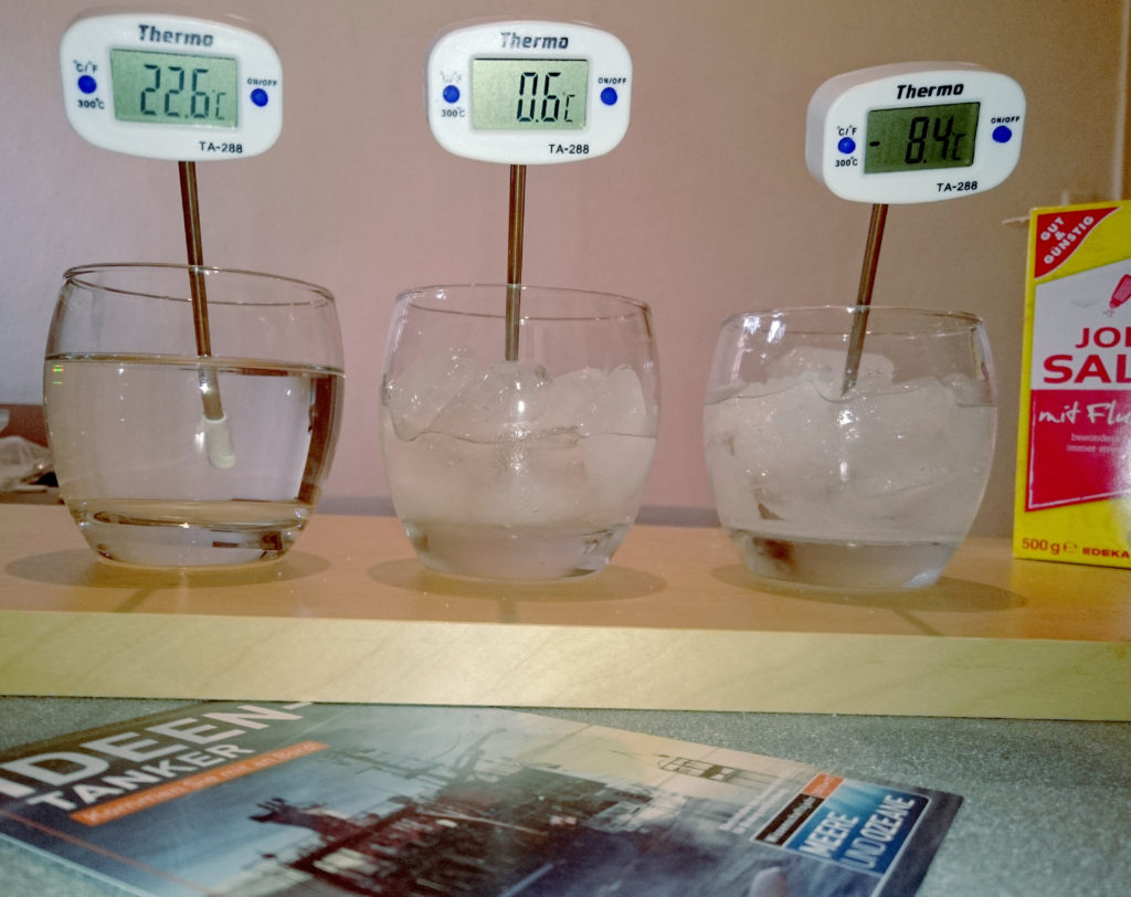 Messung Salzkühlschrank