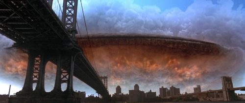 Ausschnitt aus dem Film Independence day mit cloud tank Effekt