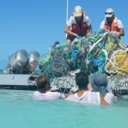 Plastik Meer Boot Reinigung